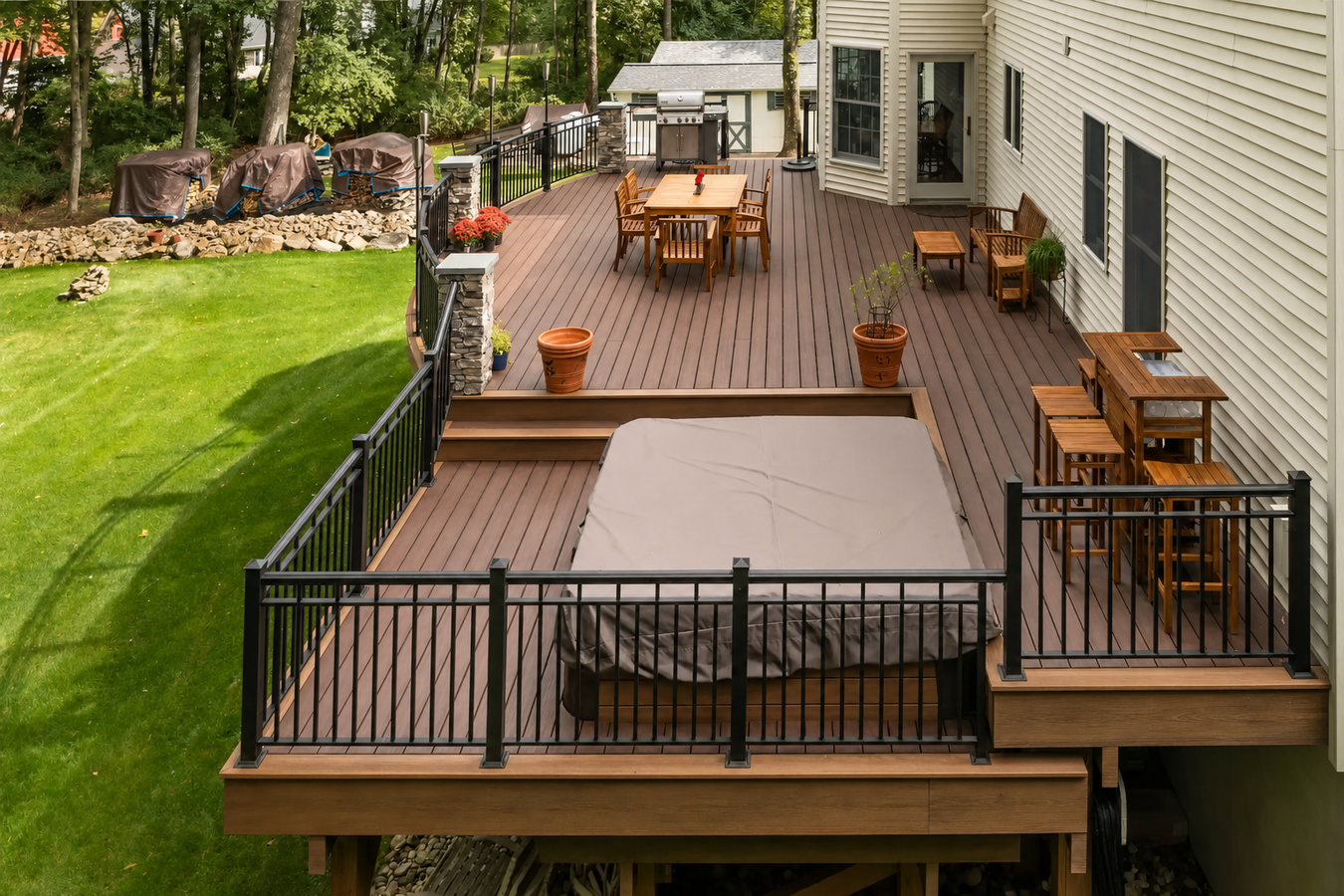 Multi-level decks in Ontario, CA