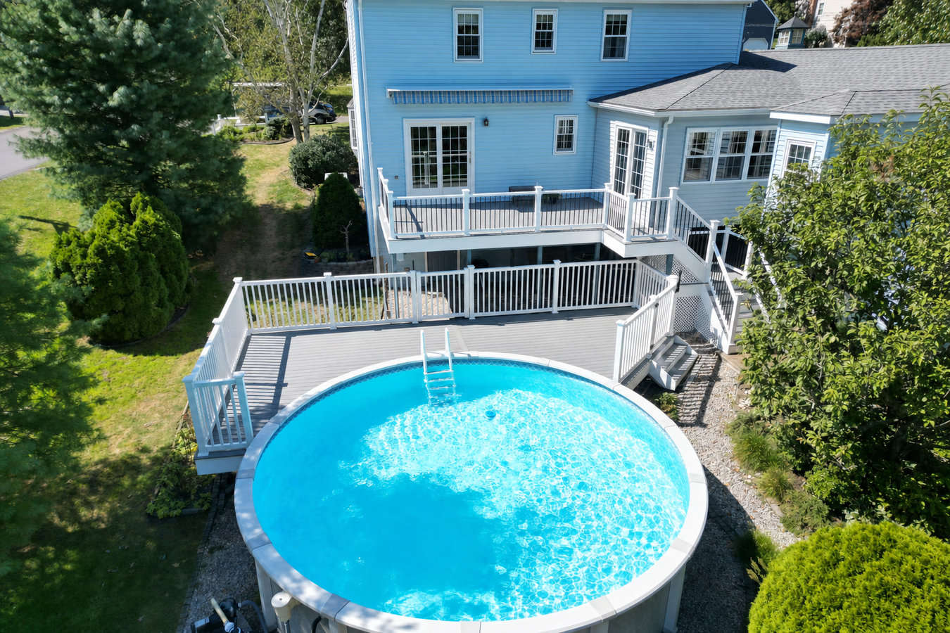 Pool deck construction in Ontario, CA
